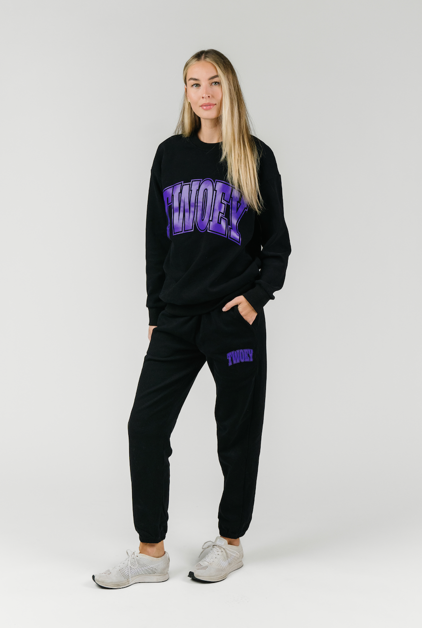 Twoey Black Sweatpant